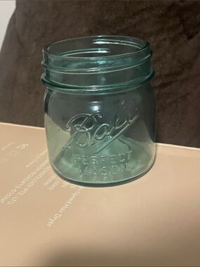 Aqua Perfect Mason Jar - Small Decorative Glass